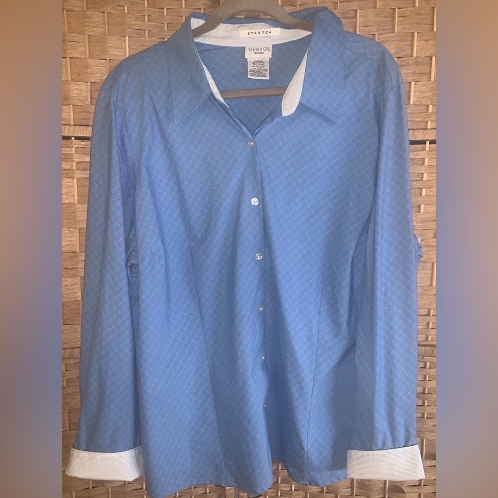 George Women’s Stretch Button Shirt Size 22/24
